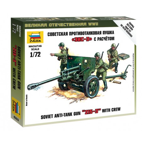Kit Maquette Canon Russe 76,2mm Avec Caisson ACE 1/72 - Modèle Militaire WW2 - Neuf