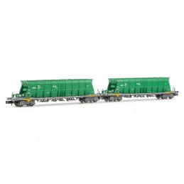 SET 2 VAGONES TOLVA BOGIES...